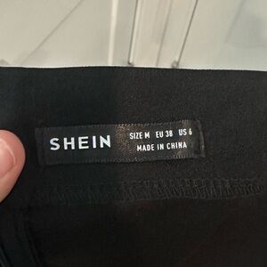 SHEIN Classic Black Mock Neck Dress